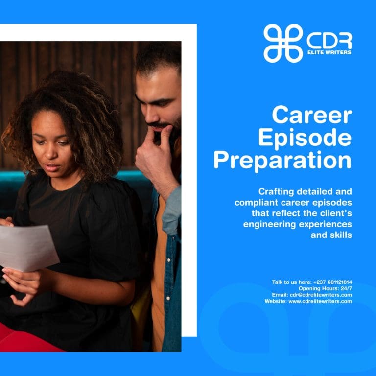 Write powerful career episode reports for Engineers Australia with expert guidance from CDR Elite Writers.