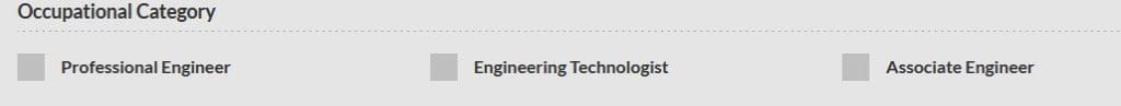 explore various occupational categories in the National Engineering Register Search portal